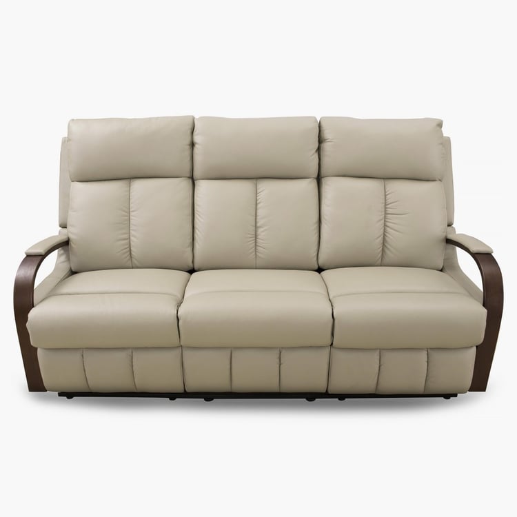Buy Watson Three Seater Recliner Chair Beige from Home Centre at just ...