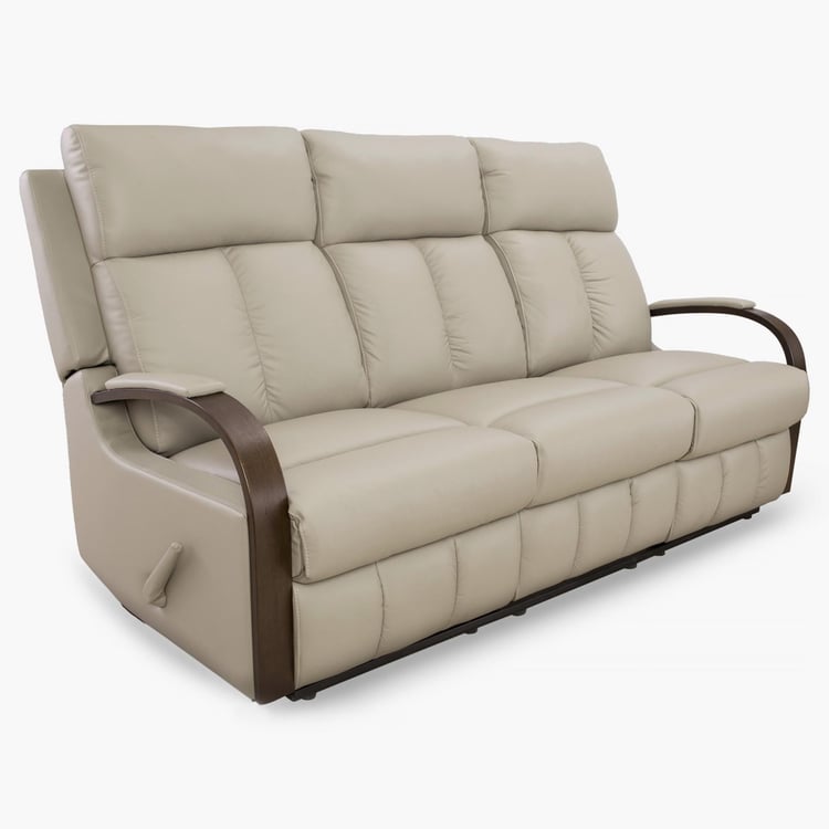 Buy Watson Three Seater Recliner Chair Beige from Home Centre at just ...