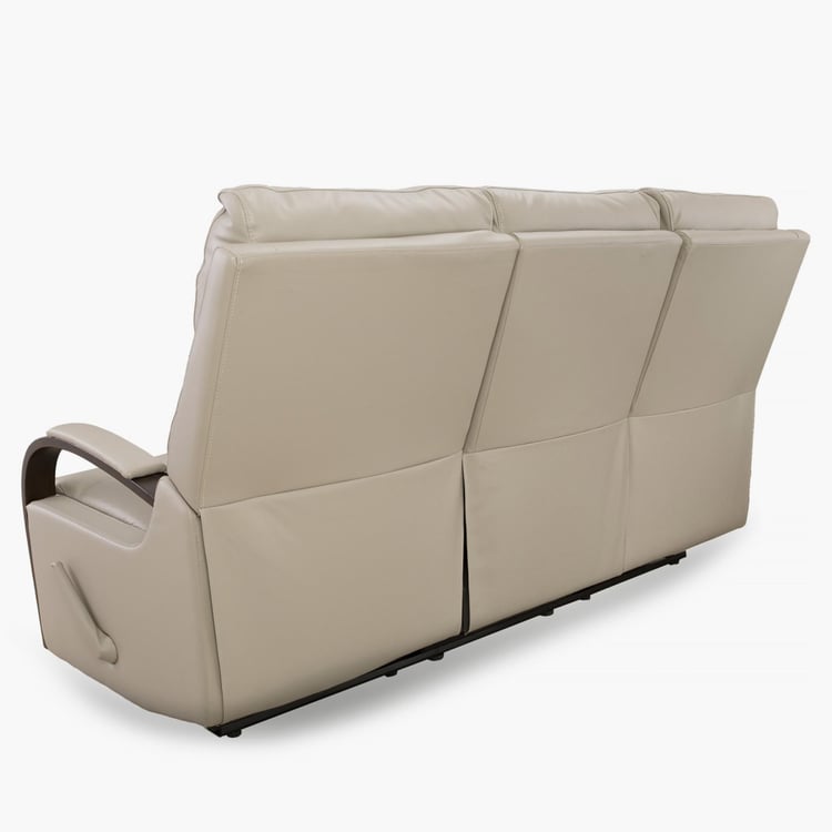 Buy Watson Three Seater Recliner Chair Beige from Home Centre at just ...