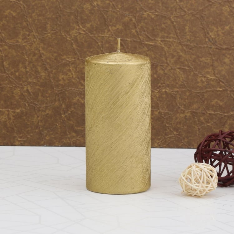 Moksha Shimmer Pillar Candle