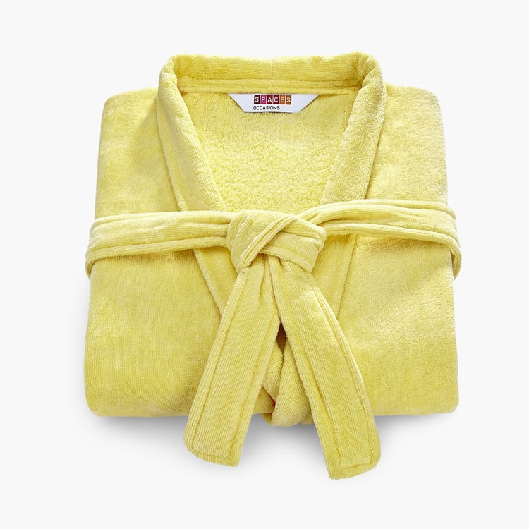 Spaces Large Size Occasions Textured Bathrobe