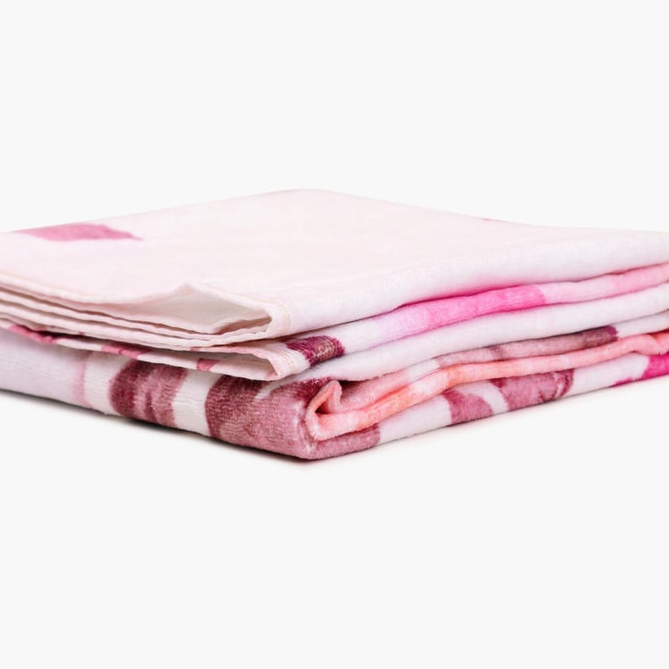 SPACES Floral Printed Fluoresse Bath Towel