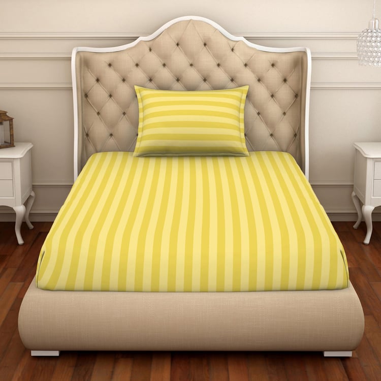 SPACES Sky Rise Striped 2-Pc. Single Bedsheet Set - 190 x 254 cm