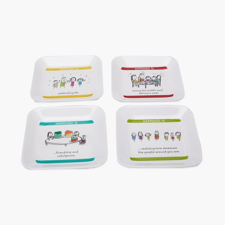 Aleka Happiness French Platter Set- Pack Of 4 Pcs.