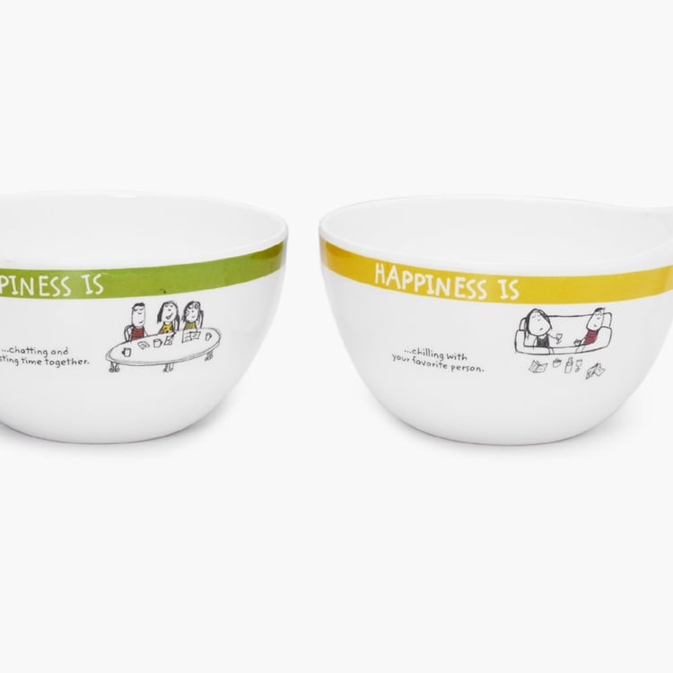 Aleka Happiness Is Noodle Bowl- Set Of 2 Pcs.