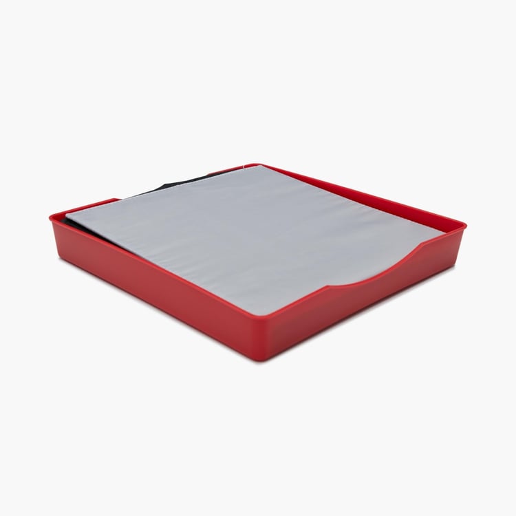 Sanderson Solid Square Sit-And-Store Collapsible Ottoman- Set Of 2 Pcs.