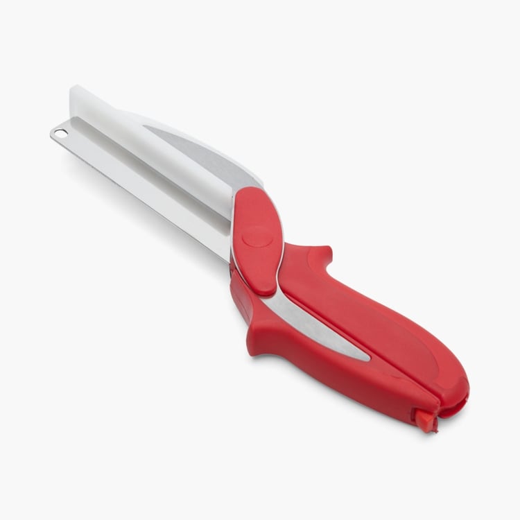 Elite-Magnus Solid Openers and Scissors Stainless Steel -  Salad Scissor - 25 cm x 3 cm - Red