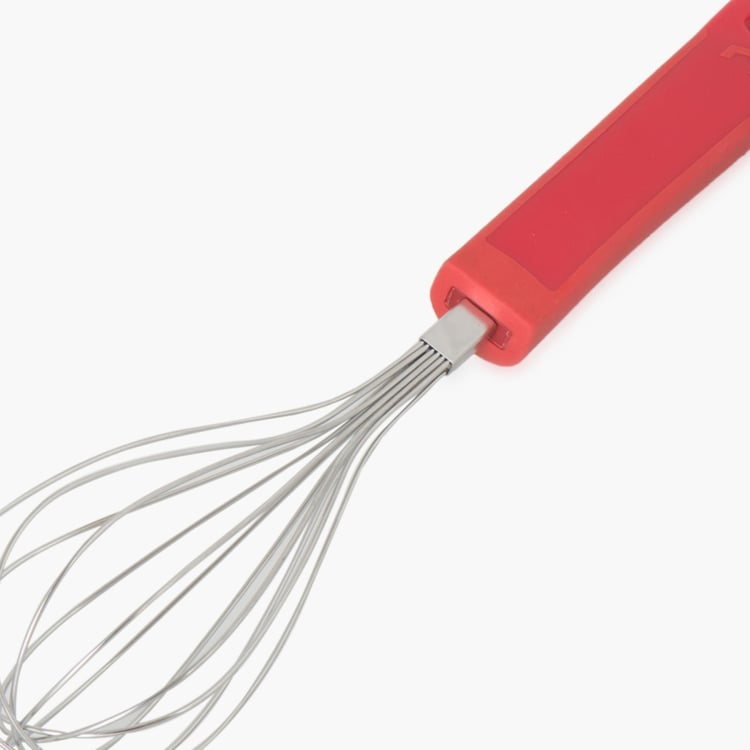 Elite-Magnus Solid Whisks Stainless Steel -  Whisk - 29 cm x 6 cm x 6 cm - Red