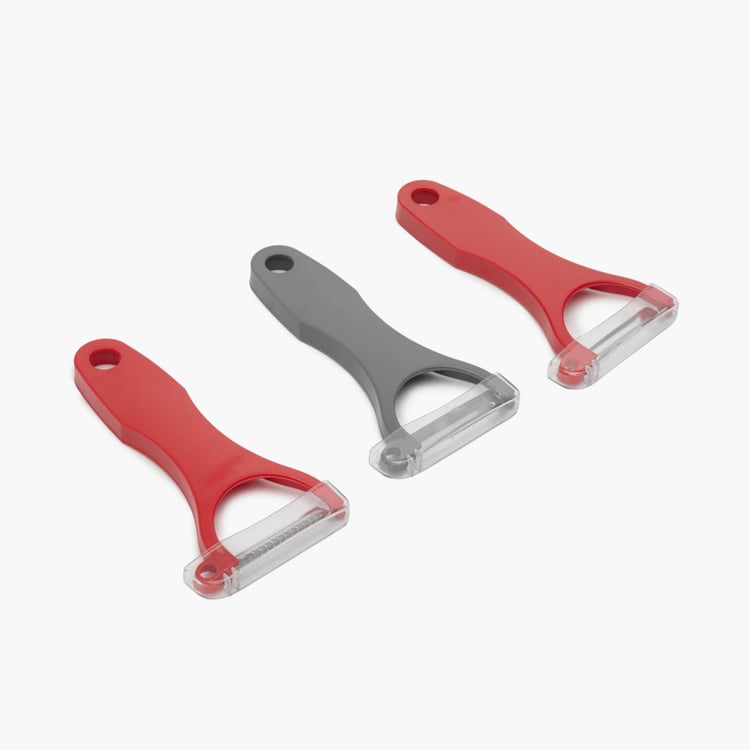 Elite-Magnus Solid Graters and Peelers - Plastic Peeler - 13.5 cm x 6.7 cm - Multicolour