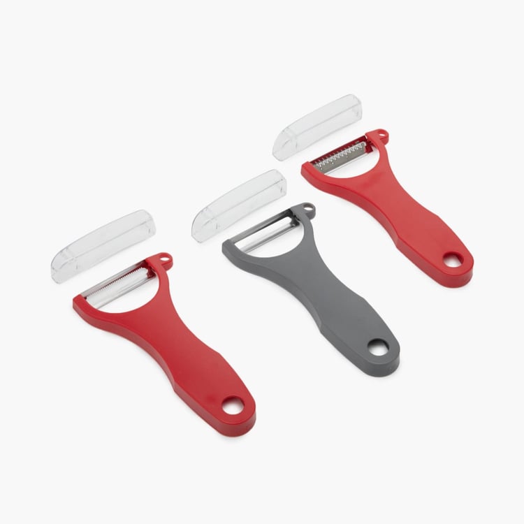 Elite-Magnus Solid Graters and Peelers - Plastic Peeler - 13.5 cm x 6.7 cm - Multicolour