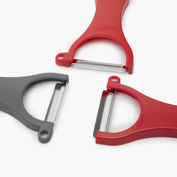 Elite-Magnus Solid Graters and Peelers - Plastic Peeler - 13.5 cm x 6.7 cm - Multicolour