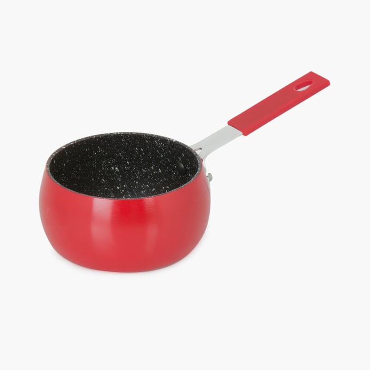 Elite Magnus Textured Milk Pan - Metal - Milk Pot - 22 cm x 10 cm x 6 cm - Red