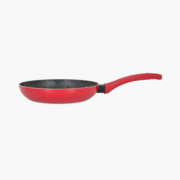 Elite Magnus Textured Frying Pan - Metal - Fry Pan - 39 cm x 22 cm x 5 cm - Red