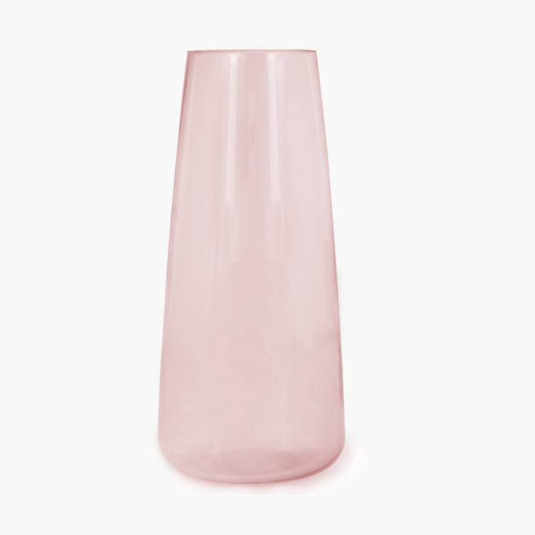 Eadric Solid Round Single Pc. Vase - Glass - Pink