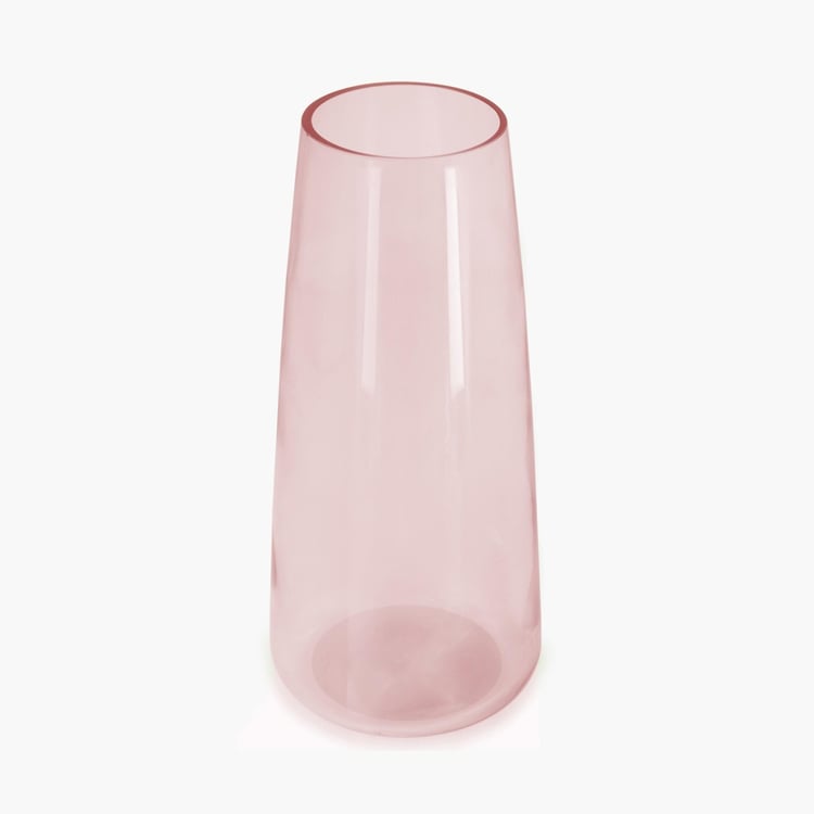 Eadric Solid Round Single Pc. Vase - Glass - Pink