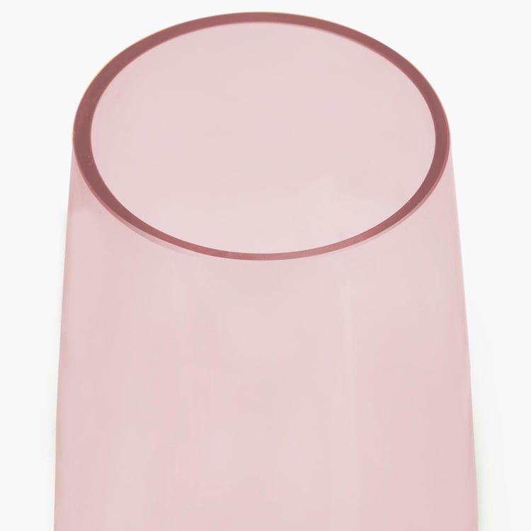 Eadric Solid Round Single Pc. Vase - Glass - Pink