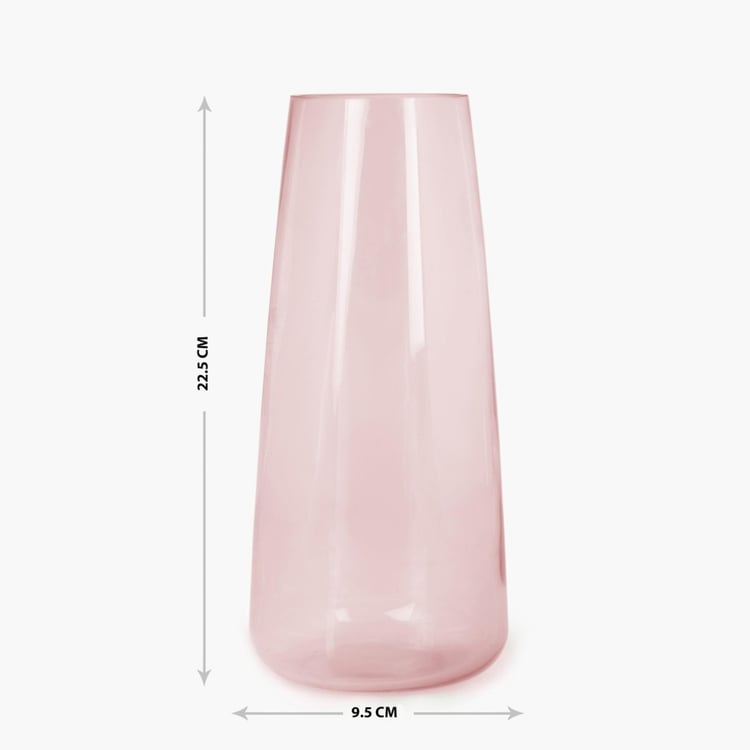 Eadric Solid Round Single Pc. Vase - Glass - Pink