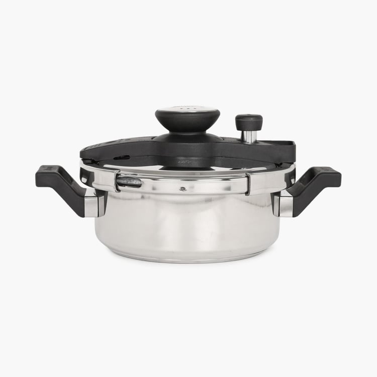 PRESTIGE Clip-On Stainless Steel Pressure Cooker With Glass Lid Accessory 3 L- Set Of 2 Pcs.
