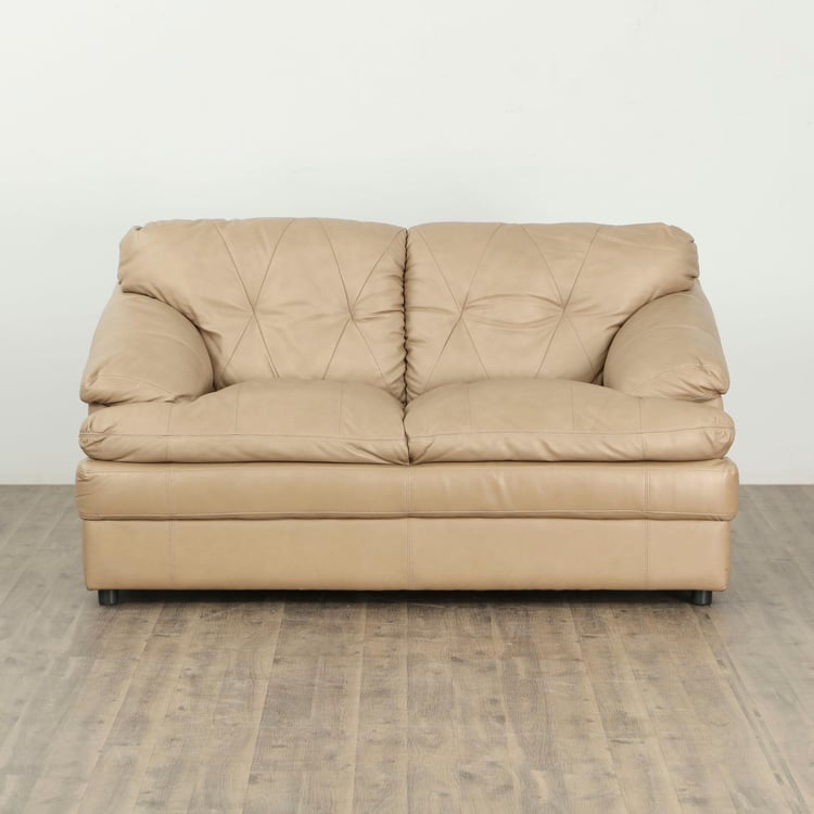 New Napster Half Leather 2-Seater Sofa - Beige