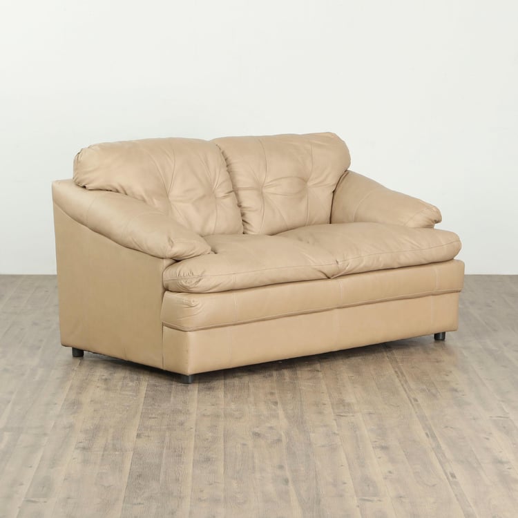 New Napster Half Leather 2-Seater Sofa - Beige