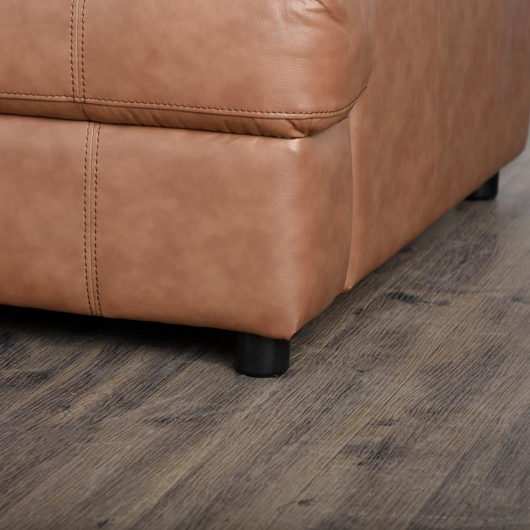 New Napster Half Leather 2-Seater Sofa - Brown