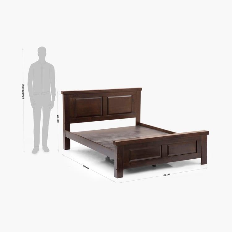 Helios Emily King Bed - Brown