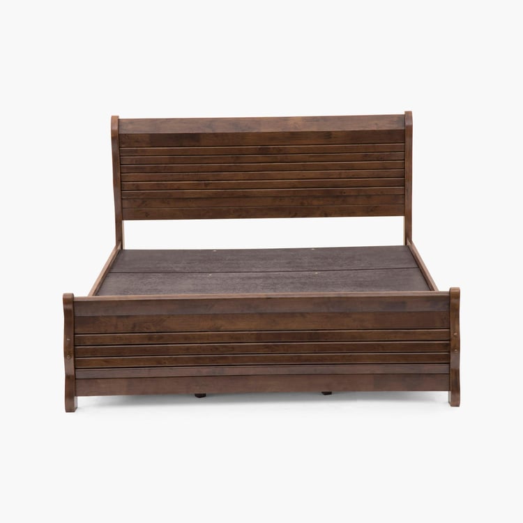Fern Queen Bed - Brown