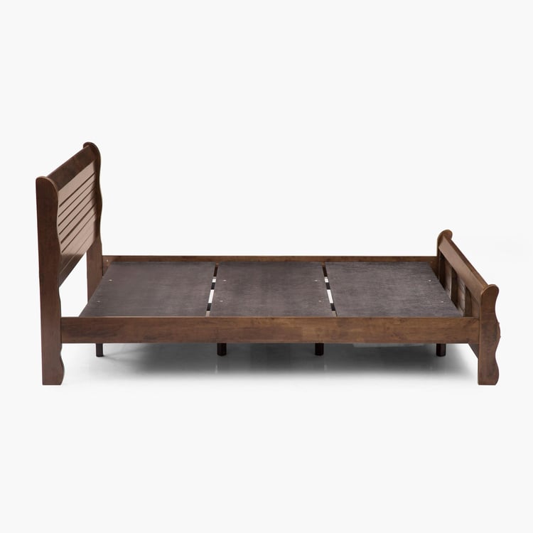 Fern Queen Bed - Brown