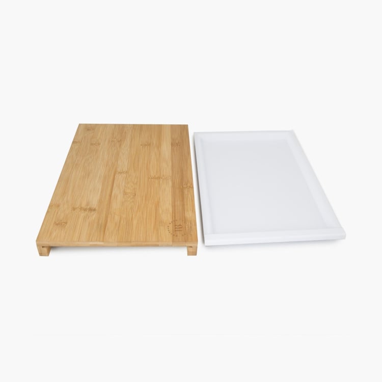 Chef Special Bamboo Chopping Board with Tray