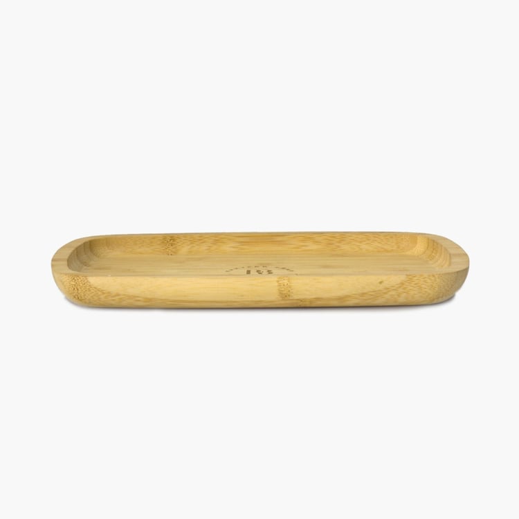 Mendo Beautiful Home Bamboo Snack Tray - 24x15cm