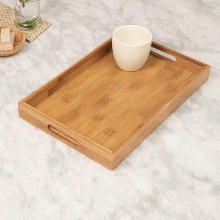 Mendo Beautiful Home Bamboo Serving Tray - 36x23.5cm