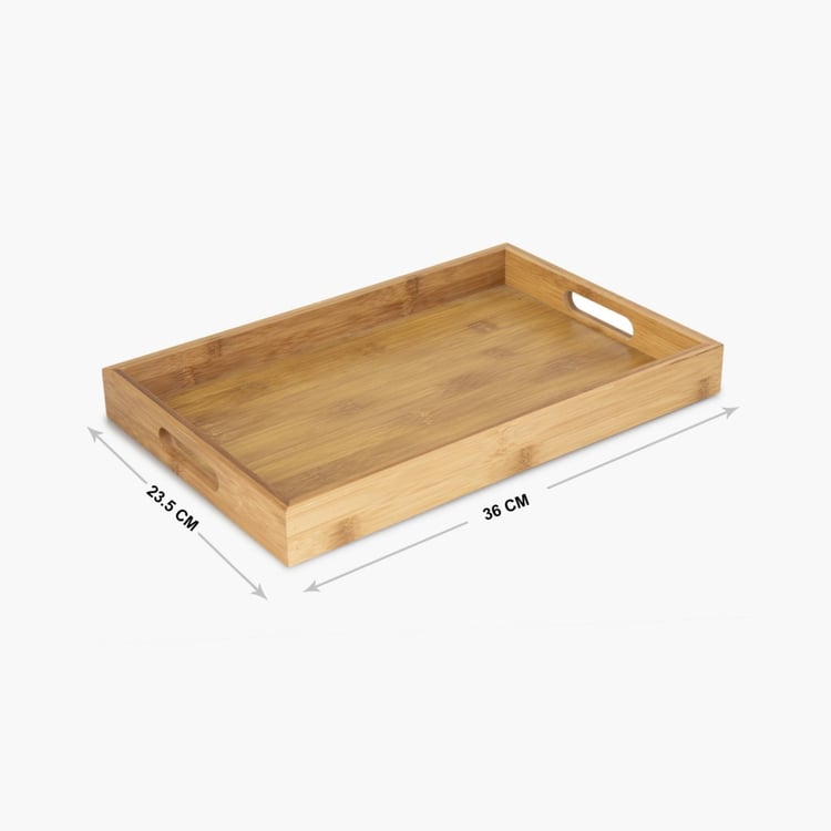 Mendo Beautiful Home Bamboo Serving Tray - 36x23.5cm