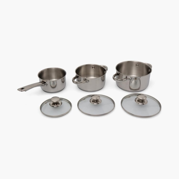 Rivago Bermen 6Pcs Stainless Steel Cookware Set