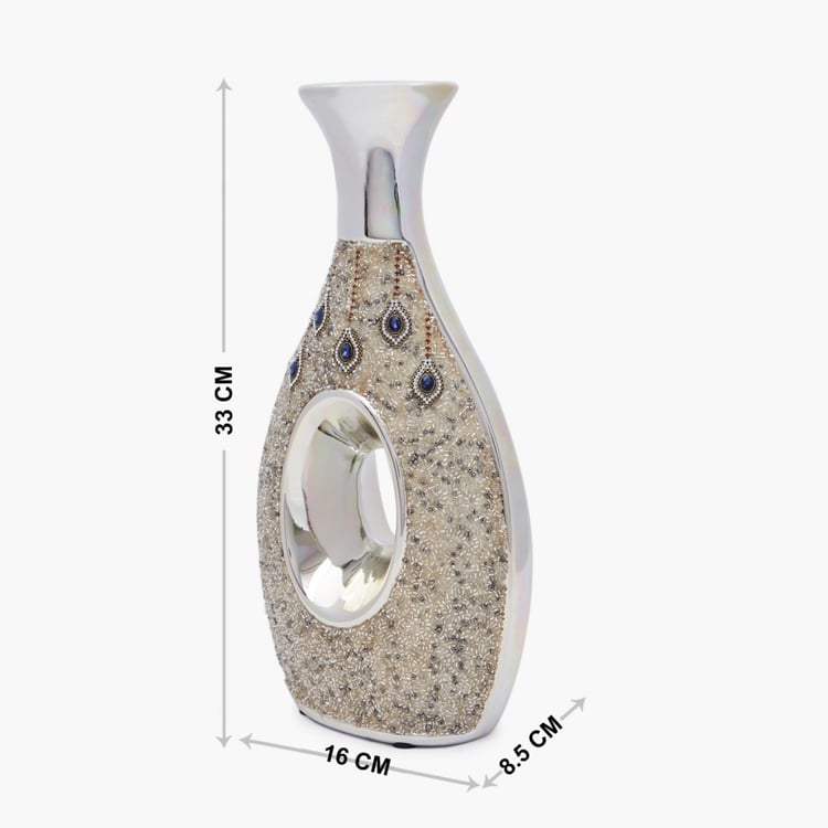 Splendid Miara Abstract Oval Ceramic Vase