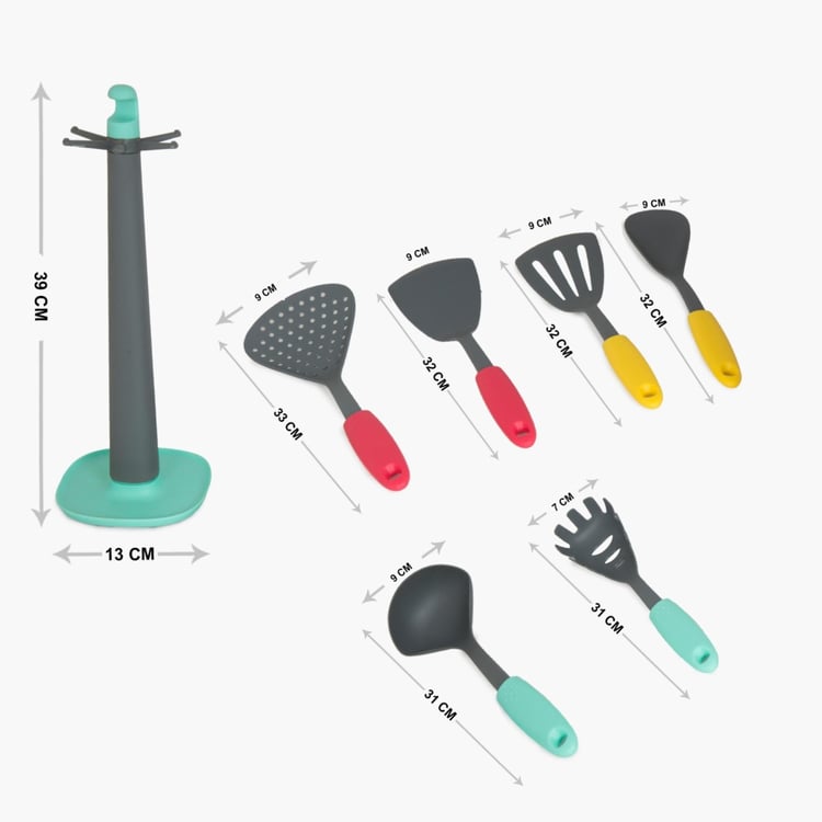 Plastic Kitchen Tool Set-Set Of 7 Pcs.
