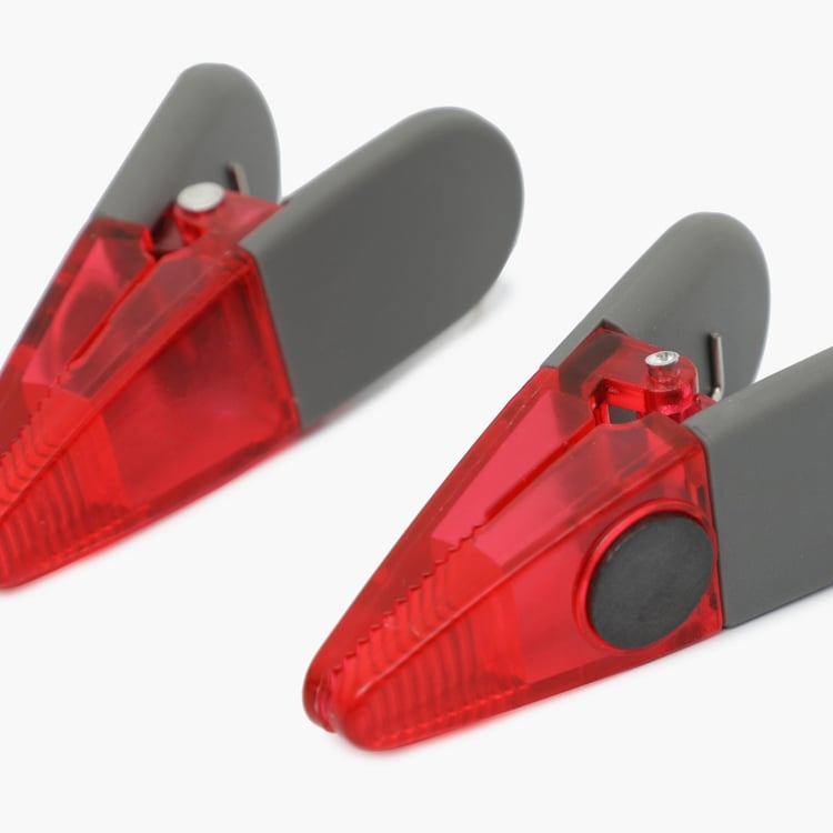 Rosemary-Omega Solid Clip With Magnet - Polypropelyne - Clip With Magnet 8 cm x 4 cm -Red