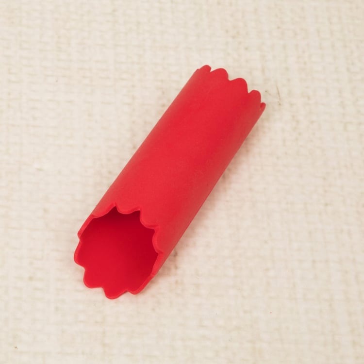 Rosemary Solid Graters and Peelers - Silicone - Garlic Peeler 13.2 cm x 4 cm -Red