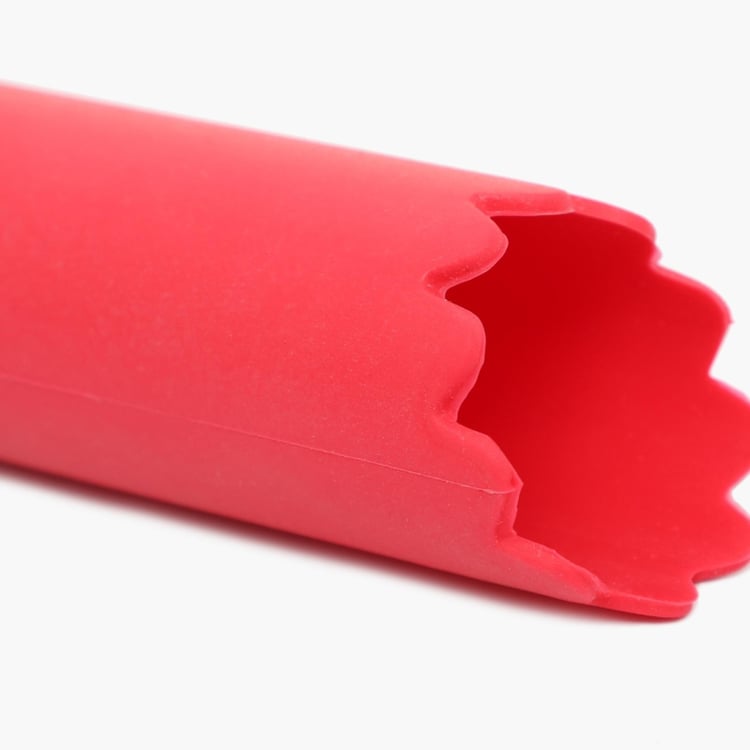 Rosemary Solid Graters and Peelers - Silicone - Garlic Peeler 13.2 cm x 4 cm -Red
