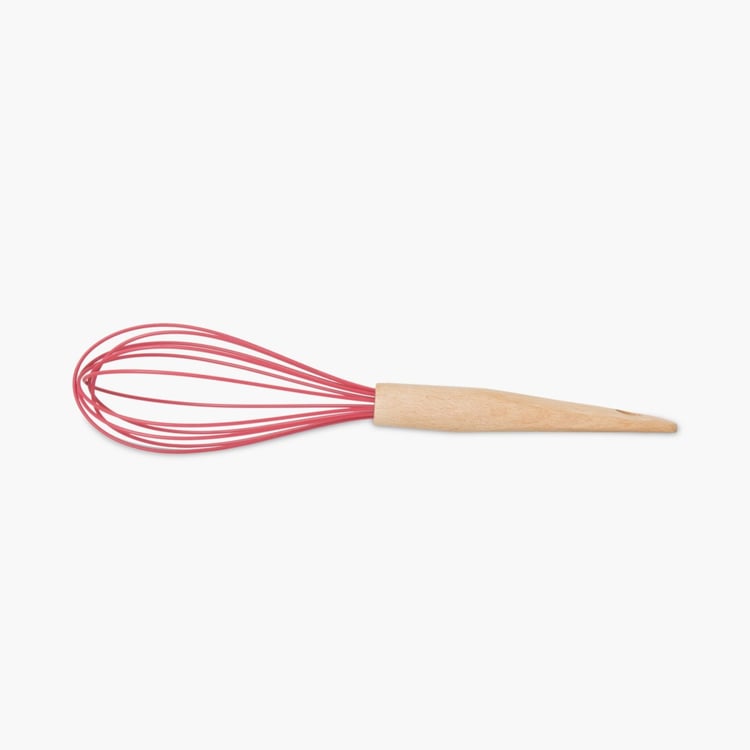 Rosemary Solid Whisks - Wood - Whisk 30 cm x 7.5 cm -Red