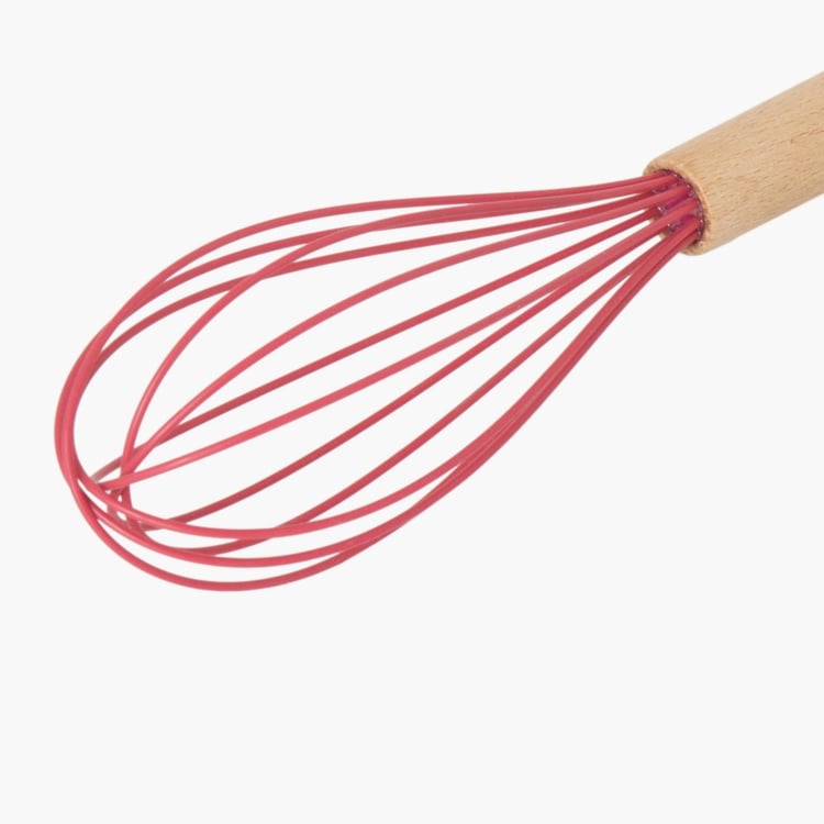 Rosemary Solid Whisks - Wood - Whisk 30 cm x 7.5 cm -Red