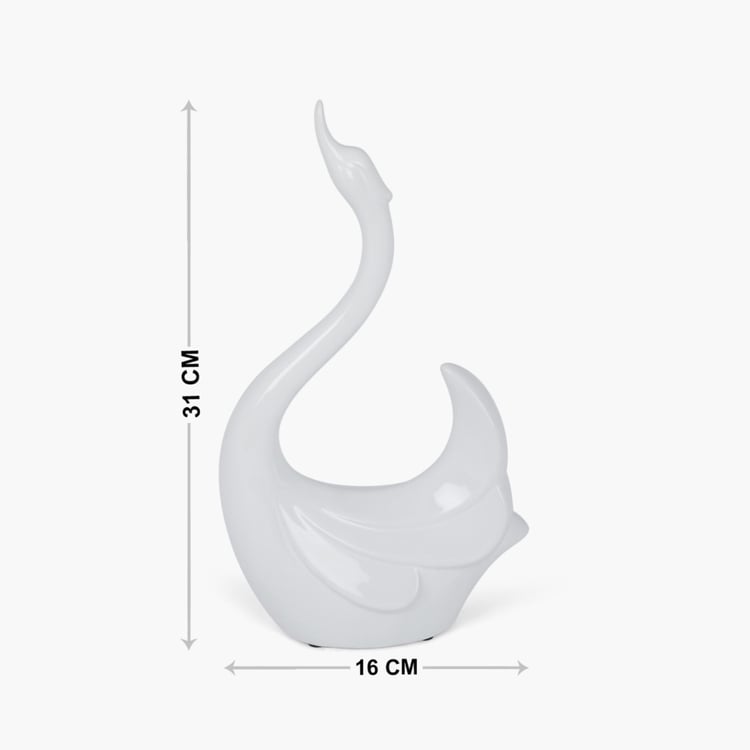 Vitara Textured Abstract Swan With Raised Head