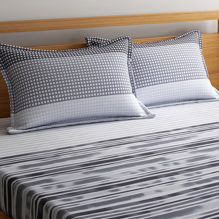 Buy PORTICO Lavender 3Pc. Super King Size Double Bedsheet Set 274 x