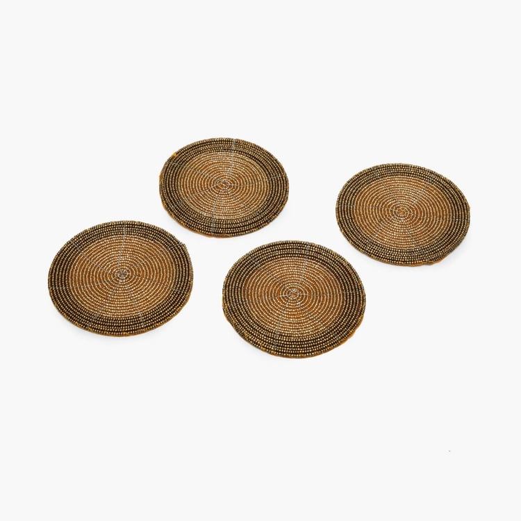 Cinder Treasure Beaded Coaster- Set of 4