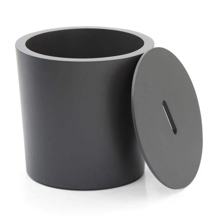 Webber Contemporary Black Compressed Wood End Table