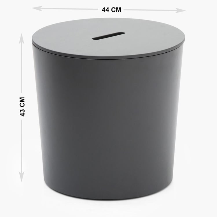 Webber Contemporary Black Compressed Wood End Table
