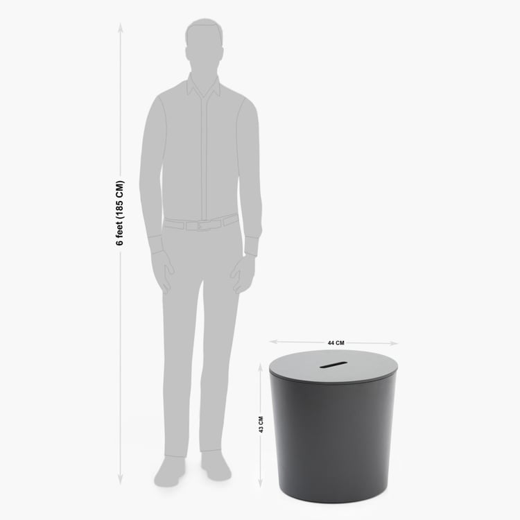 Webber Contemporary Black Compressed Wood End Table