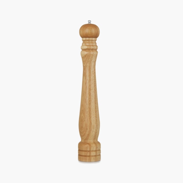 Truffles-Pelican Solid Salt and Pepper - Wood - Pepper Mill 7 cm x 7 cm x 35 cm -Brown -Non-Microwavable