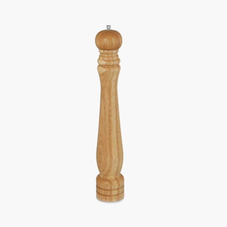 Truffles-Pelican Solid Salt and Pepper - Wood - Pepper Mill 7 cm x 7 cm x 35 cm -Brown -Non-Microwavable