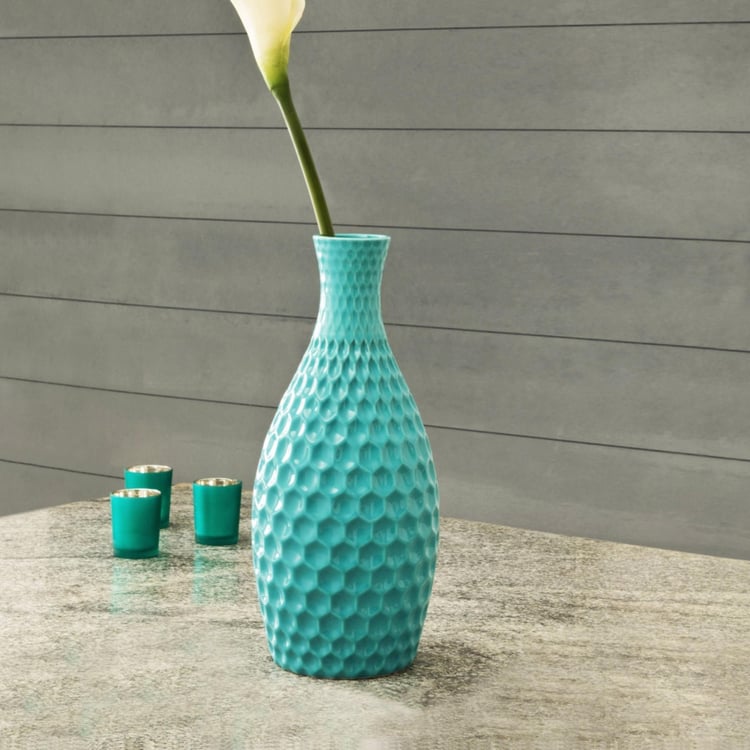 Bentley Victoria Honeycomb Textured Vase