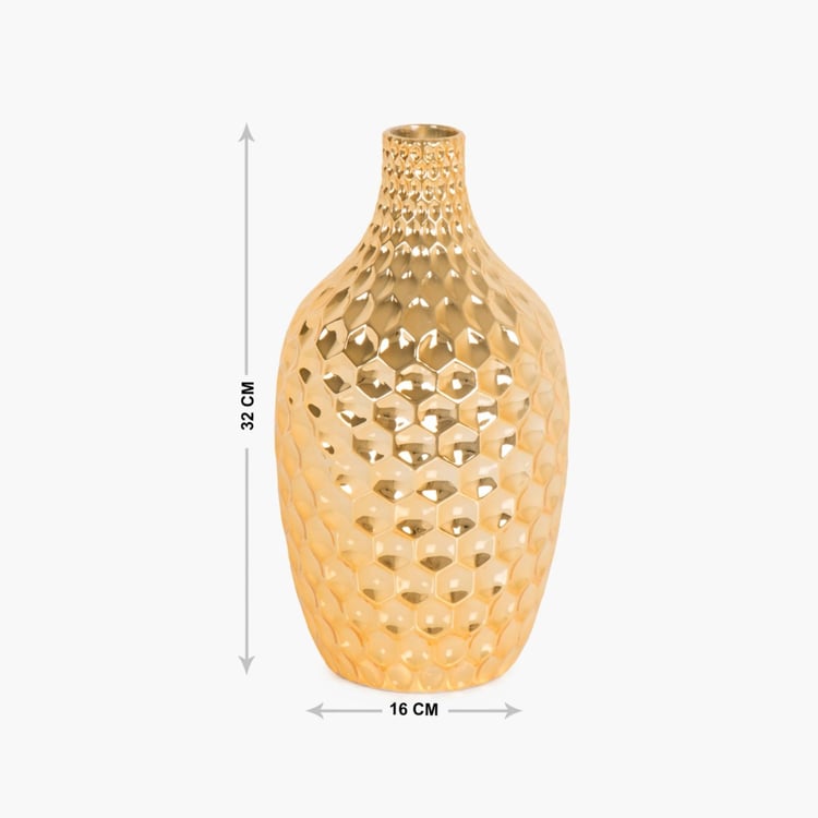 Bentley Victoria Honeycomb Textured Vase